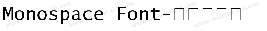 Monospace Font字体转换